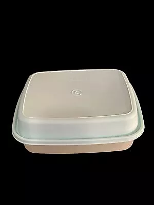 Vintage Tupperware Season N Serve Marinade Container USA Large 12X10 Mint Green • £9.64