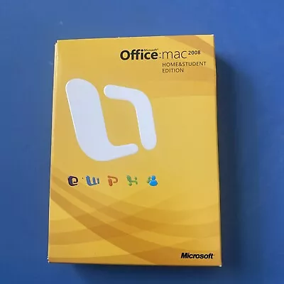 Microsoft Office:mac 2008 Home & Student Edition For Mac W/ 3 Product Keys • $10
