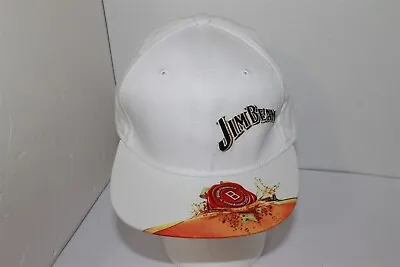 Jim Beam White Baseball Cap Size 56cm Unisex BNWOT Flex Fit Bourbon • $19.99