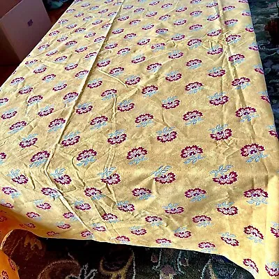 Vent Du Sud Tablecloth France Cotton 56” Square Lovely Gold And Red Provincial • $19.99