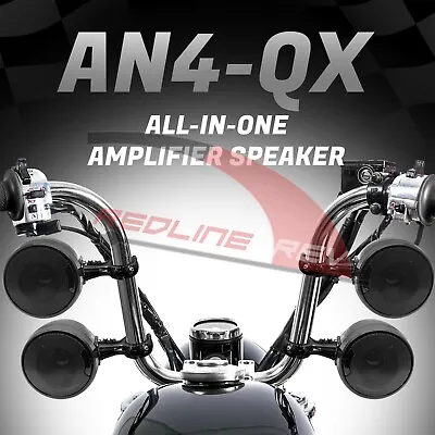 1200W Amp Waterproof Bluetooth Motorcycle Stereo 4-Speakers Audio System Harley • $109.99