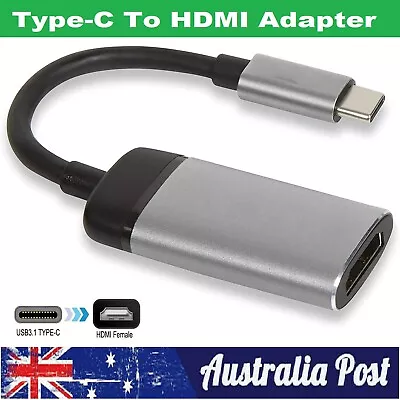 4K Type C To HDMI Adapter USB C 3.1 Male To HDMI Female Cable Cord For VistaXP • $15.99