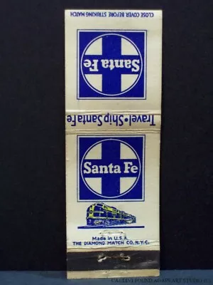 Atchison Topeka & Santa Fe Railway AT&SF Vintage Matchbook Cover Railroad Train • $8.99