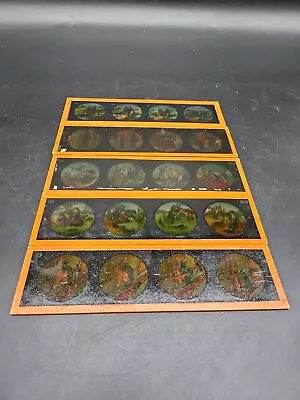 Magic Lantern Projection Projector Slides Glass 5 Pieces  • $85.73