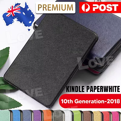 Flip Leather Folio Case Cover Magnetic For Amazon KINDLE Paperwhite 10th 2018 • $8.95