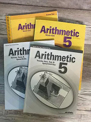 Abeka Arithmetic 5 4th Ed. Work-Text Test And Keys • $59.99