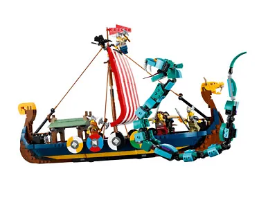 £104.99 • Buy ⭐ Lego Creator 31132 Viking Ship And The Midgard Serpent 2022 New In Box