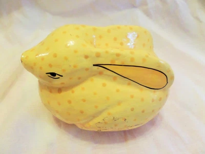 £7 • Buy Papier Mache Rabbit - Trinket Box - Easter