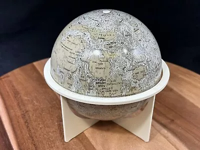 Vintage 6   Replogle Moon Globe 1970 W/ Base Appllo 11 Landing Site • $79.95