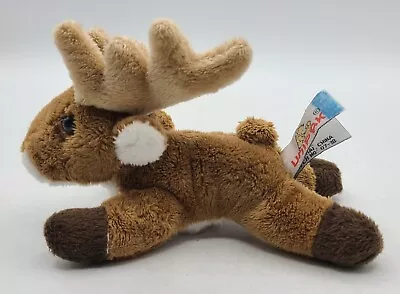 Unipak Reindeer Elk Deer Plush Finger Mini Puppet 5 Inch Long • $17.05