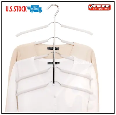 Blouse Tree Hangers Multi-Layer Clothes Hangers 3 Pack 5 In 1 Non Slip Hangers ( • $38.98