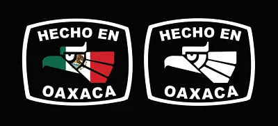 Hecho En Oaxaca Letters Decal Car Window Laptop Vinyl Sticker Mexico OAX MX  • $4.99