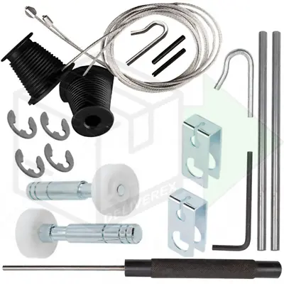 GARAGE DOOR SPARES  Henderson PREMIER Cones & Cables Roller Spindles Repair Kit • £15.99