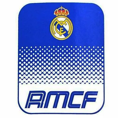 Official Real Madrid Crest Fleece Blanket/Sofa Throw Madrid Bedroom Blanket • £8.99