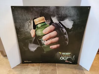 Mickey's Malt Liquor Beer Lights Out Mma Tin Sign Mean Green  • $99.99