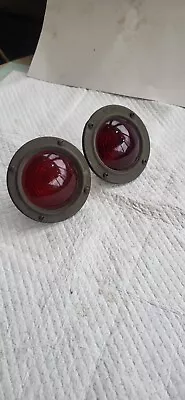 Pair Vintage Truck Tail Lights Glass Lens KD-519 Rat Rod/Hot Rod • $29.99