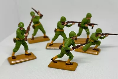 Vintage 1971 Britains Deetail WWII US Army Infantry Set Of 6 England • $19.99