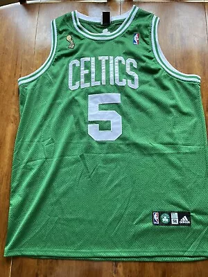 KEVIN GARNETT Boston Celtics 2008 NBA FINALS THROWBACK Road Swingman Jersey 2XL • $15