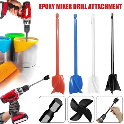 Epoxy Mixer Paint-Drill Attachment Paddle Consistency Liquids Resin Head-Stirrer • $4.57