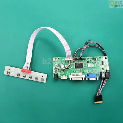 N156BGE-L 15.6  LVDS Converter Monitor HDMI VGA DVI LCD Driver Board Control Kit • $22.90