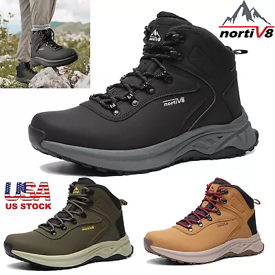 NORTIV 8 Men's Waterproof Hiking Boots Outdoor Lightweight & Non-Slip Shoes • $29.99