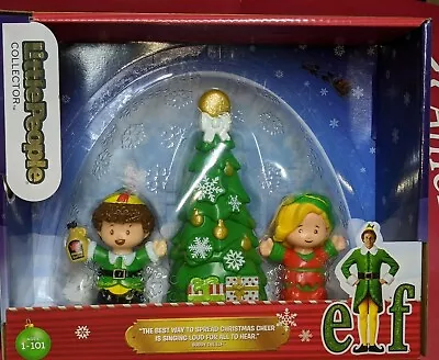 Little People Collector ELF Buddy & Jovie Christmas Tree Toys NEW! • $101.62