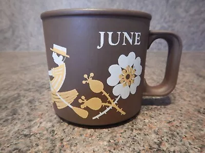 Vintage Hornsea Vitramic JUNE Month Love Mug Cup 8cm - Ken Townsend 1970s - Rare • £21.99