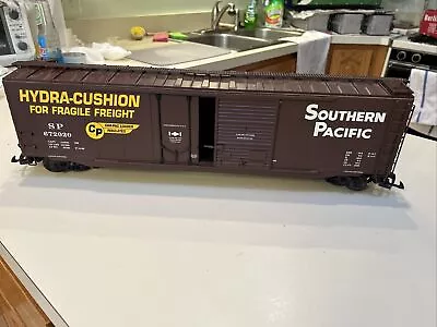 USA Trains 50’ Hydra Cushion Southern Pacific Box Car G Scale Steel Wheels • $79