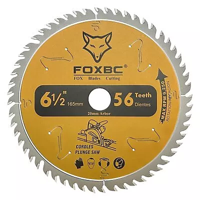 Carbide-Tipped Track Saw Blade 6-1/2  56T For Makita B-07353 Plunge Circular Saw • $24.69