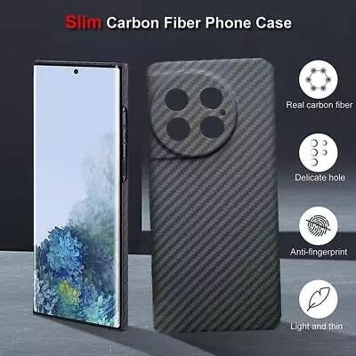 Genuine Carbon Fiber Aramid Slim Case For OnePlus 11 Matte Hard Armor Cover J5T7 • $31.04