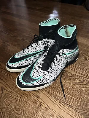 Nike HyperVenomx Proximo IC 747486 103 White Indoor Soccer Shoes Size 10 USED • $50