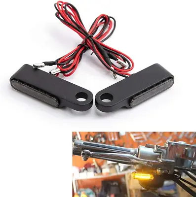 Evomos Motorcycle Mini LED Turn Signal Light 8mm Indicator Blinker Light Flasher • $23.04