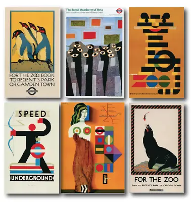 12 London Underground / Zoo Travel Posters - Penguin Tiger Etc - A4 A3 A2 A1 A0 • £5.99