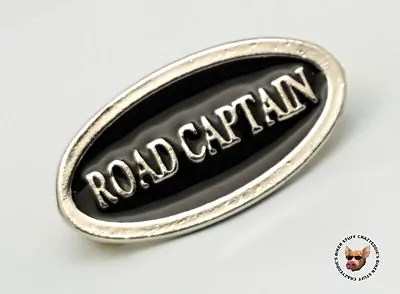 $9.25 • Buy Road Captain Biker Vest Pin Made In USA Motorcycle Jacket Hat  Pin