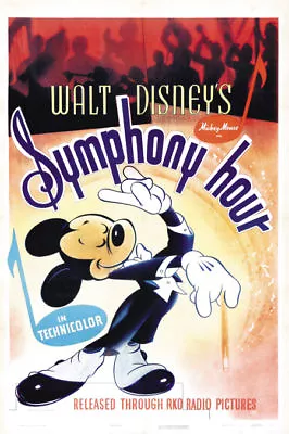 Disney Symphony Hour Mickey Mouse Cartoon Poster Print • $6.49