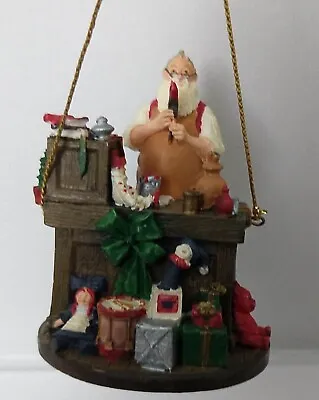 1994 Norman Rockwell Gallery Santa's Workshop Santa Working Christmas Ornament • $16