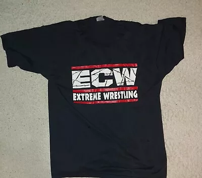 Vintage ECW Extreme Championship Wrestling Our Big Boys Kick Ass T Shirt Size XL • $58