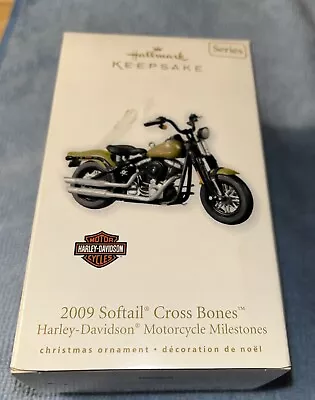 Hallmark Keepsake Ornament Harley Davidson 2009 Softail Cross Bones • $17