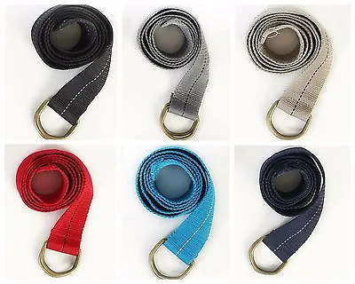 Lot Pack Of 6 Canvas Web Belt Double D-Ring Mixed Unisex Men 45 -48  Length New • $14.95