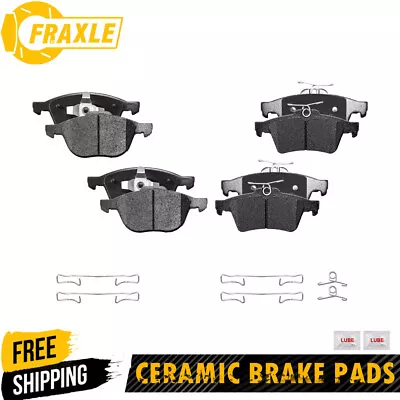 Front &Rear Ceramic Brake Pads For Ford Focus Escape Mazda 3 5 Volvo C30 S40 V50 • $43.77