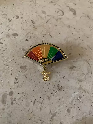 Masonic Shriner Lapel Pin Rainbow Fan • $5.99