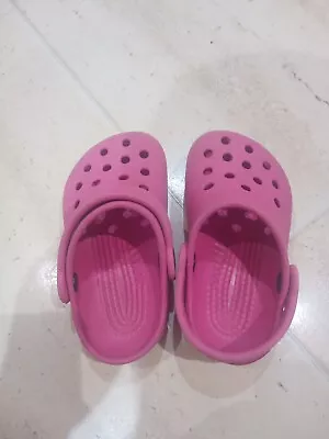 Pink CROCS Toddler Child Size C5 Girls Summer Shoes Toddler • £4.99