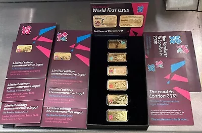 LONDON 2012 OLYMPICS GOLD LAYERED INGOTS Limited To 4999 • £325