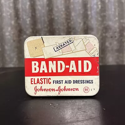 VINTAGE AUSTRALIAN JOHNSON AND JOHNSON BAND-AID TIN First Aid Dressings • $21.80