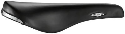 Selle San Marco Rolls Saddle - Black 143mm Width Leather Titanium Rails • $149.94