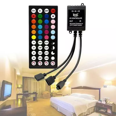 44 Keys IR Music RGB LED Controller Sound Sensor Control  For LED Strip Lights • $8.08