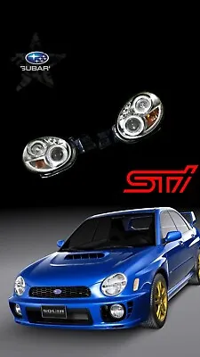 $350 • Buy JDM Subaru Impreza WRX STi GDB V7 Bug Eye Titanium HID Headlight Head Lamp 01-03