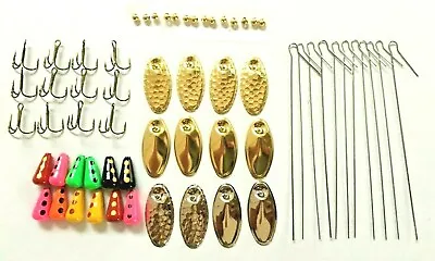 $16.75 • Buy  60 Pcs Inline Spinner Making Kit Trout Crappie Bass Spinners DIY 3/32 OZ Lure