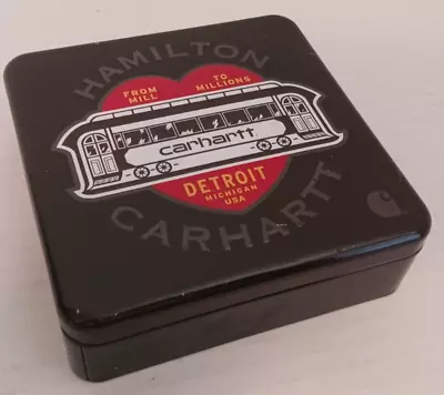 Original Carhartt Square Metal Collector's Tin - From Mill To Millions - USA • $4.99