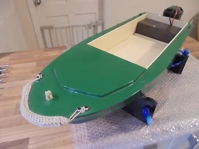 £0.99 • Buy Vintage  R/C Model Boat With Outboard Motor   ( Superb Restoration Job )